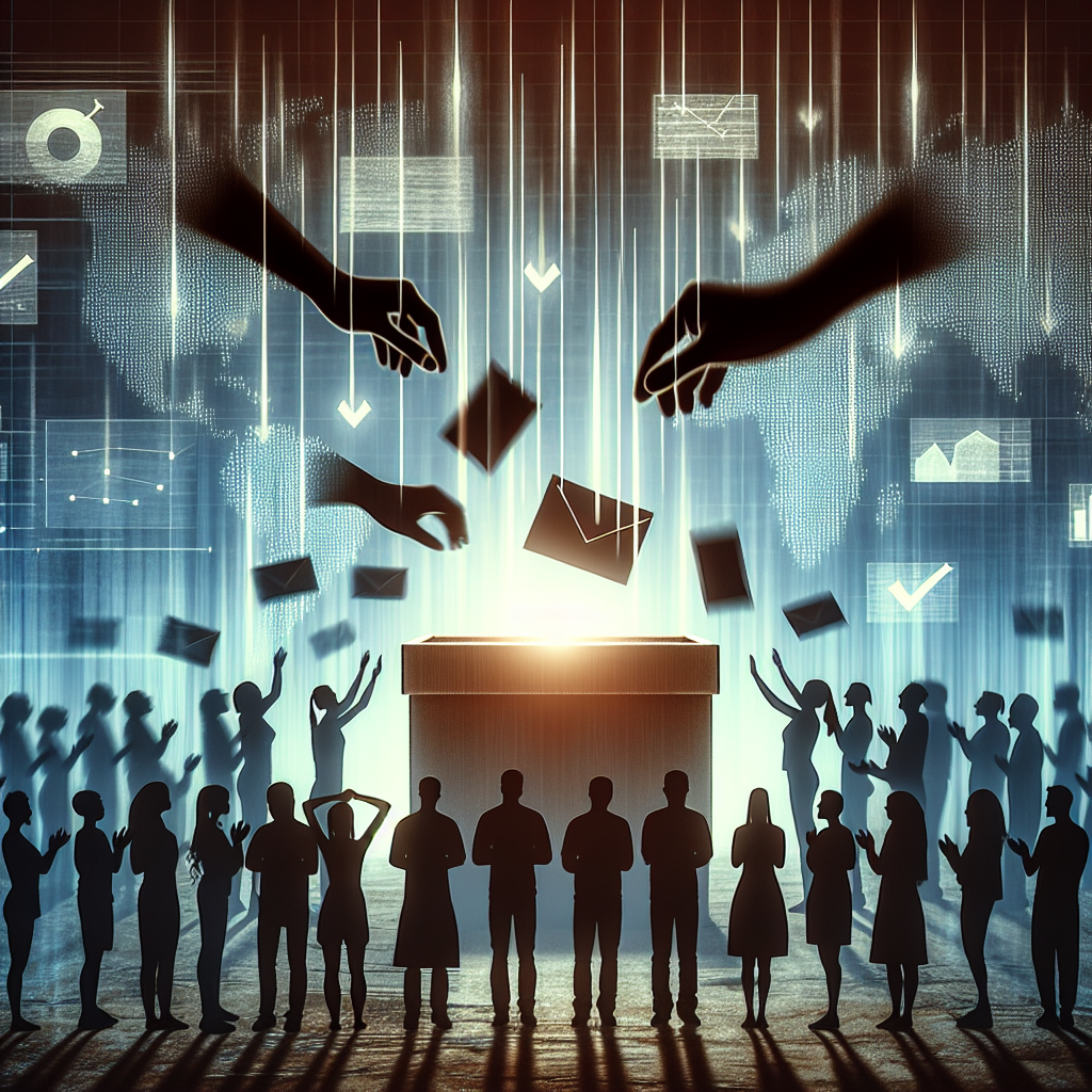 Silhouetted people dropping anonymous notes into a box, overlaid with charts and checkmarks suggesting trust, transparency, psychological safety, and measurable action plans.